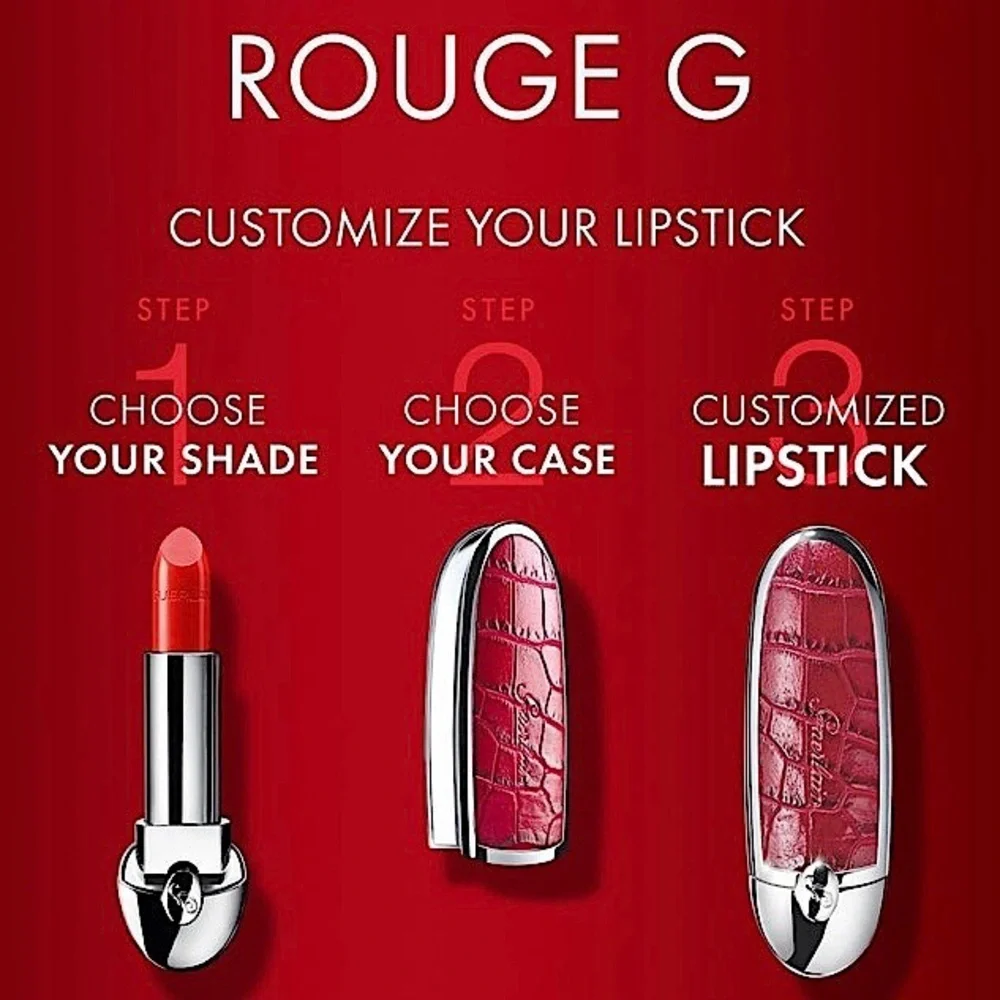 Guerlain No.214 Le Rouge Kiss Rouge G Satin Lipstick